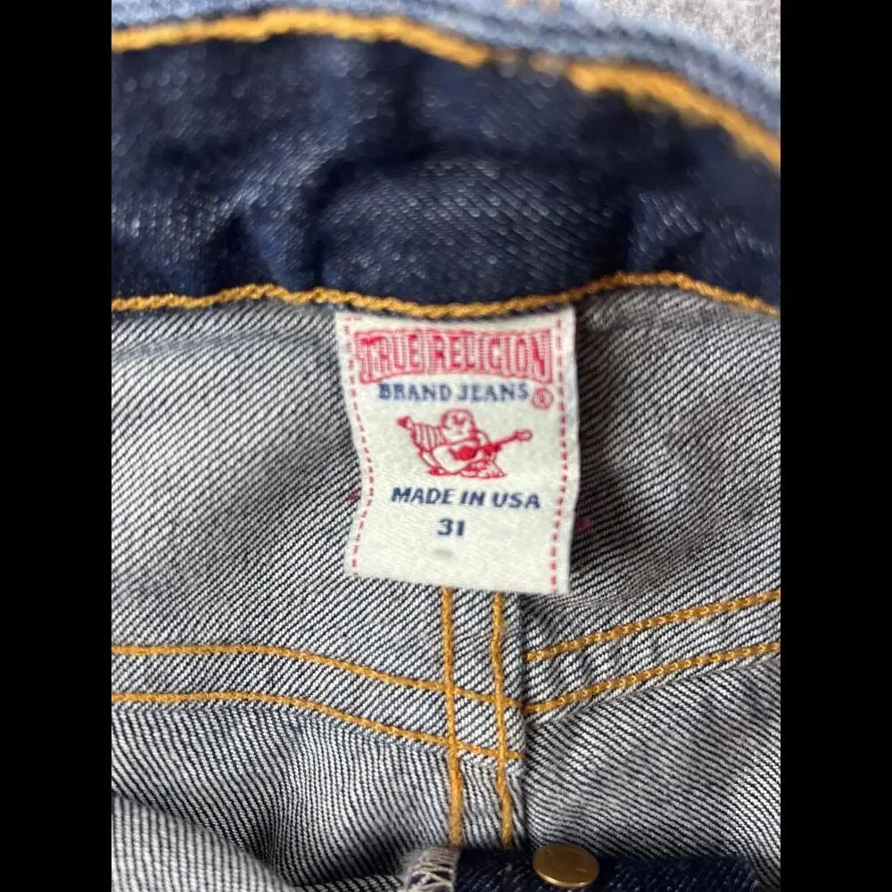 True Religion Dark Wash Mens MFG Co Jeans Sz‎ 31